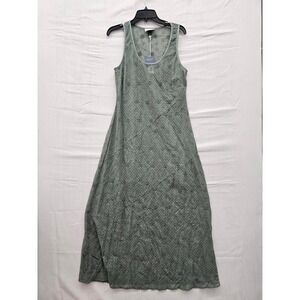 Universal Thread Womens Green Mesh Floral Embroidered Maxi Dress Medium NWT 1600